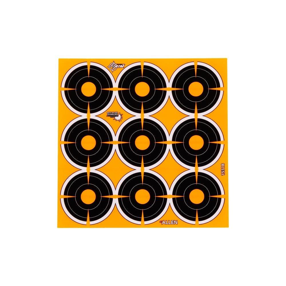  Ez- Aim 15326 Splash Reactive Target Self- Adhesive Paper Black/Orange 3 