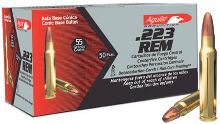 Aguila 1E223110 Target & Range Rifle 223 Rem 55 gr Full Metal Jacket (FMJ) 50 Per Box/ 20 Cs