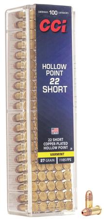 Short Hollow Point 22 Short 27 Grain 100 Rds