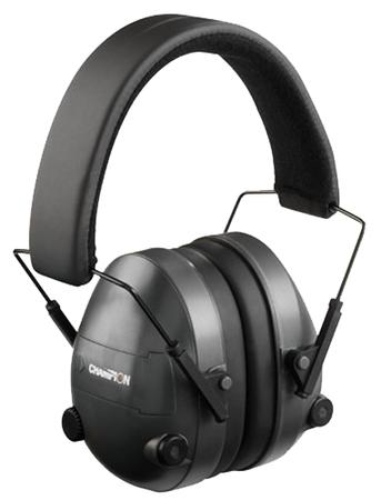 Champion Targets 40974 Electronic Muffs  25 dB Over the Head Black Adult