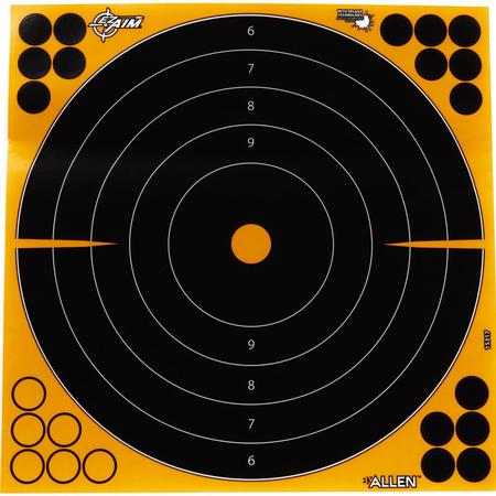EZ Aim Adhesive Splash Reactive Paper Shooting Targets, Bullseye, 12