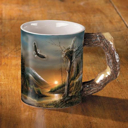 Flying Free - Eagle Sculpted Mug