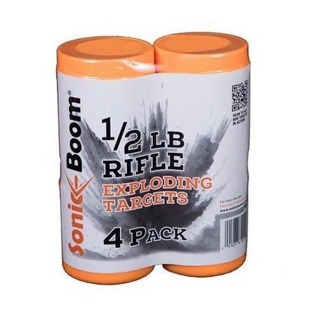 Sonic Boom 1/2lb Exploding Rifle Target - 4 Pack