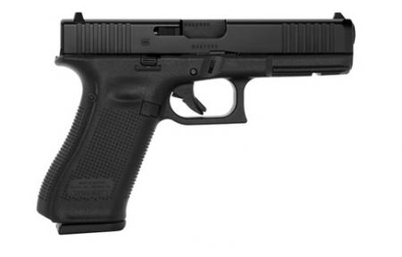 Glock G17 Gen5 17 Rounds 9mm Pistol - Blue/Black, 4.49