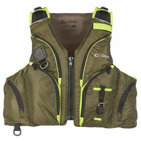 Onyx Pike Paddle Adult L/XL Life Jacket Vest, Green Absolute Outdoors
