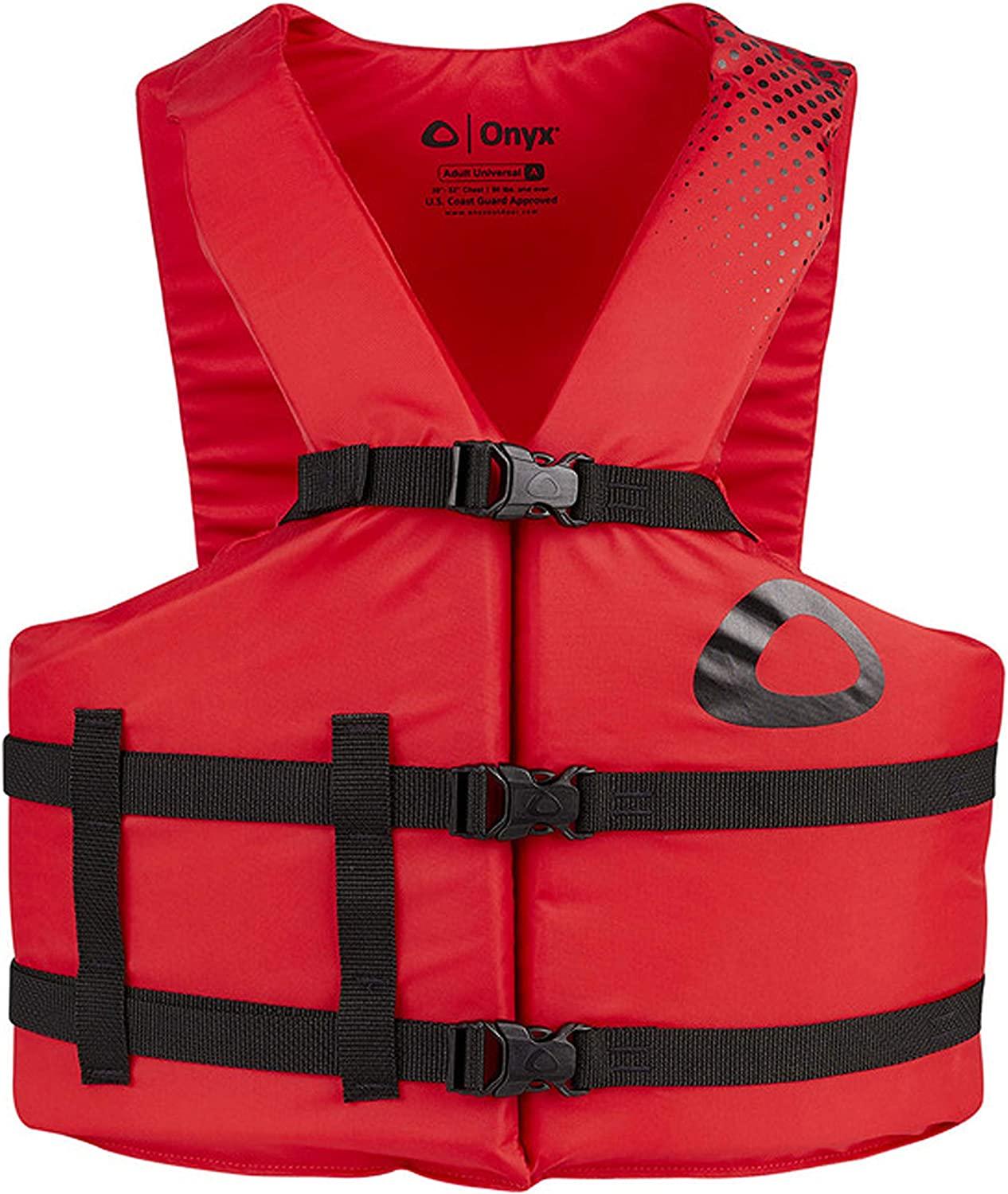  Onyx General Purpose Comfort Life Jacket Red Oversize