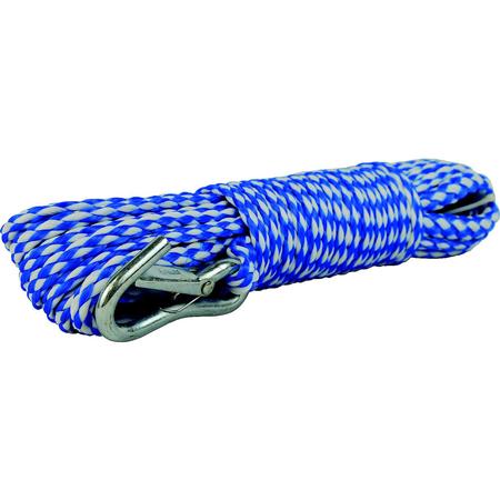 Attwood® 117252 - Hollow Braided Polypropylene Anchor Line with Spring Hook