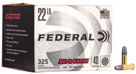 Federal AutoMatch 22LR 40gr Lead 325rd pack
