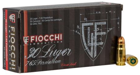 Fiocchi 765A Heritage Pistol 7.65x21mm Parabellum 93 gr Full Metal Jacket (FMJ) 50 Per Box/ 20 Cs