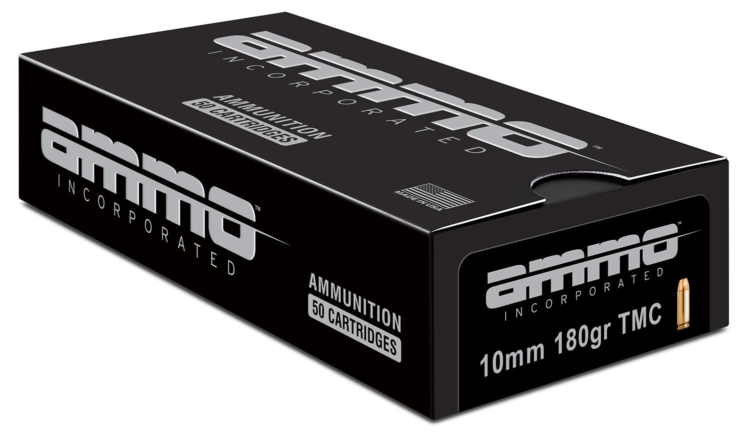  Ammo Inc 10180tmca50 Signature Self Defense 10mm Auto 180 Gr Total Metal Case (Tmc) 50 Per Box/20 Cs