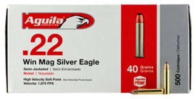  Aguila Ammunition 
 22 Win Mag
