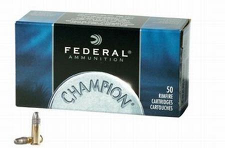Federal 510 Champion Training Rimfire 22 LR 40 gr Lead Round Nose (LRN) 50 Per Box/ 100 Cs