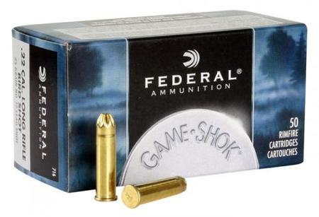 Federal 716 Small Game & Target Small Game 22 LR 25 gr #12 Lead Bird Shot 50 Per Box/ 50 Cs