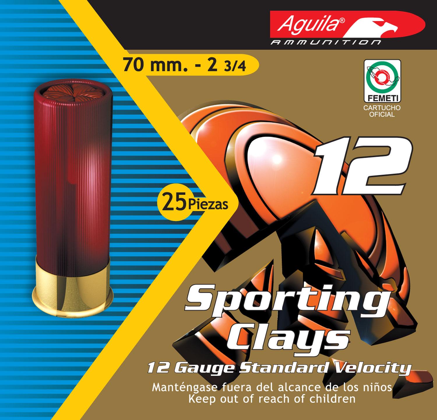  Aguila 1chb1246 Sporting Clays High Velocity 12 Gauge 2.75 