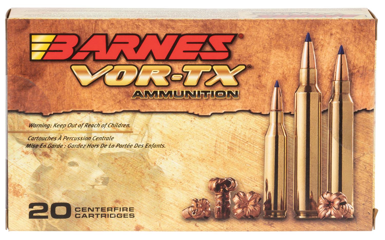  Barnes Bullets 21526 Vor- Tx Centerfire Rifle 7mm Rem Mag 140 Gr Tipped Tsx Boat- Tail 20 Per Box/10 Cs
