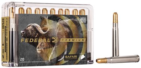 Federal P375T2 Premium Safari Cape-Shok 375 H&H Mag 300 gr Trophy Bonded Sledgehammer Solid (TBSH) 20 Per Box/ 10 Cs