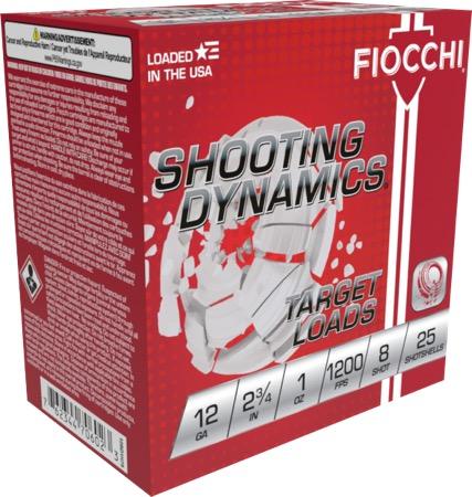  Fiocchi 12sd1h8 Shooting Dynamics Target 12 Gauge 2.75 