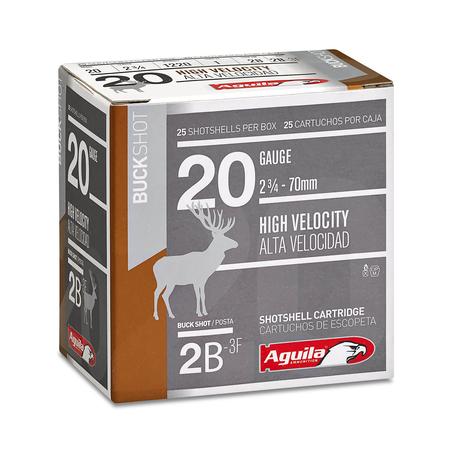Aguila 1C2002BA Buckshot High Velocity 20 Gauge 2.75