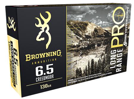 Browning Ammo B192500651 Long Range Pro Pro 6.5 Creedmoor 130 gr Sierra MatchKing BTPT 20 Per Box/ 10 Cs