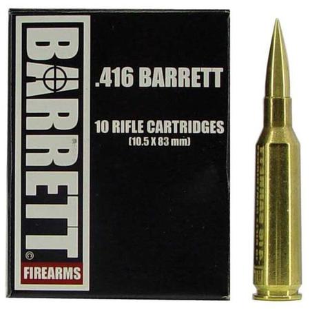 Ammo .416 Barrett Barrett Hornady BTHP 450 Grain 10 Round Box 3050 fps