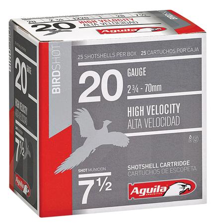 Aguila 1CHB2048 Birdshot High Velocity 20 Gauge 2.75