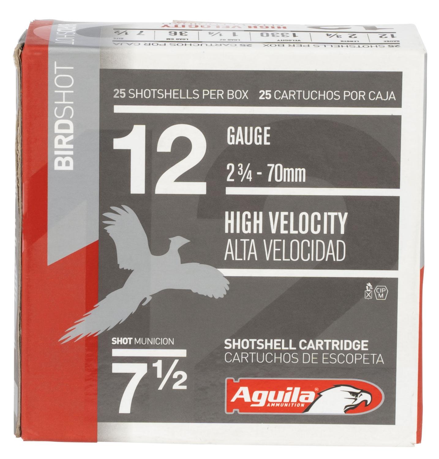  Aguila 1chb1207 Birdshot High Velocity 12 Gauge 2.75 