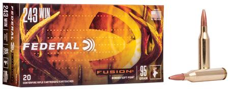 Federal F708FS2 Fusion Hunting 7mm-08 Rem 120 gr Fusion Soft Point 20 Per Box/ 10 Cs