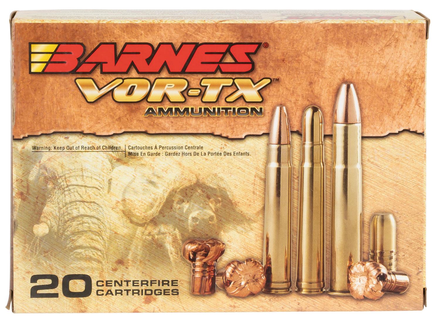  Barnes Bullets 22033 Vor- Tx Centerfire Rifle 500 Nitro Express 570 Gr Round Nose Banded Solid 20 Per Box/10 Cs