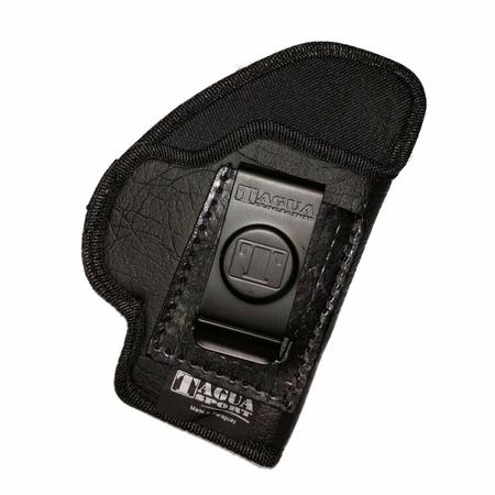 Tagua TWHS330 The Weightless 4-in-1 IWB/OWB Black Ecoleather Belt Clip Fits Most Double Stack Compacts Right Hand