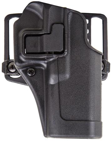 Blackhawk 410513BKR Serpa CQC  OWB Size 13 Matte Black Polymer Belt Loop/Paddle Compatible w/S&W M&P/S&W M&P Pro/Glock 20/21 Right Hand