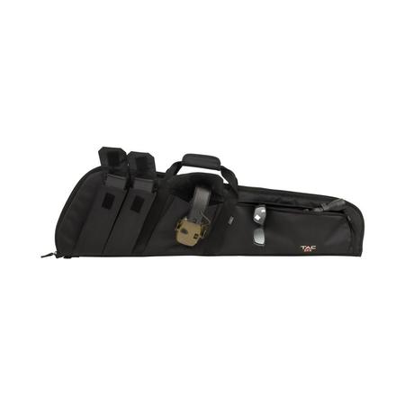 Tac Six 10903 Wedge Tactical Case made of Endura with Black Finish, Knit Lining, Foam Padding & External Pockets 41