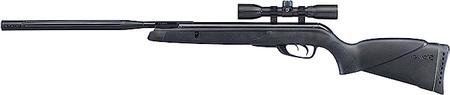 Gamo 6110067854 Wildcat Whisper Air Rifle Gas Piston 177 1rd Shot Black Black Receiver Black Molded All Weather Stock Scope 4x32mm