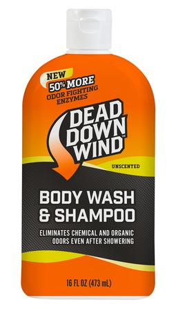Dead Down Wind 121618 Shampoo/Body Wash  Odor Eliminator Unscented Scent 16 oz