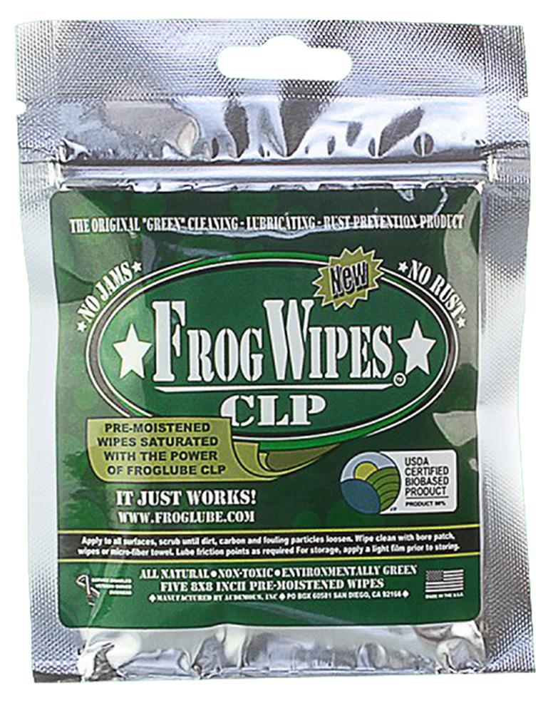  Froglube 14936 Frogwipes Cleans, Lubricates, Prevents Rust & Corrosion Wipes 5 Pack