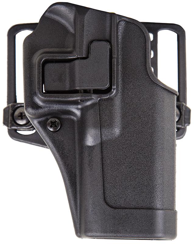  Blackhawk 410501bkr Serpa Cqc Owb Size 01 Matte Black Polymer Belt Loop/Paddle Compatible W/Glock 26/27/36 Right Hand