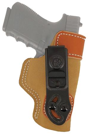 DeSantis Gunhide 106NAD6Z0 Sof-Tuck  IWB Tan Leather/Suede Belt Clip Fits Glock 43 Right Hand